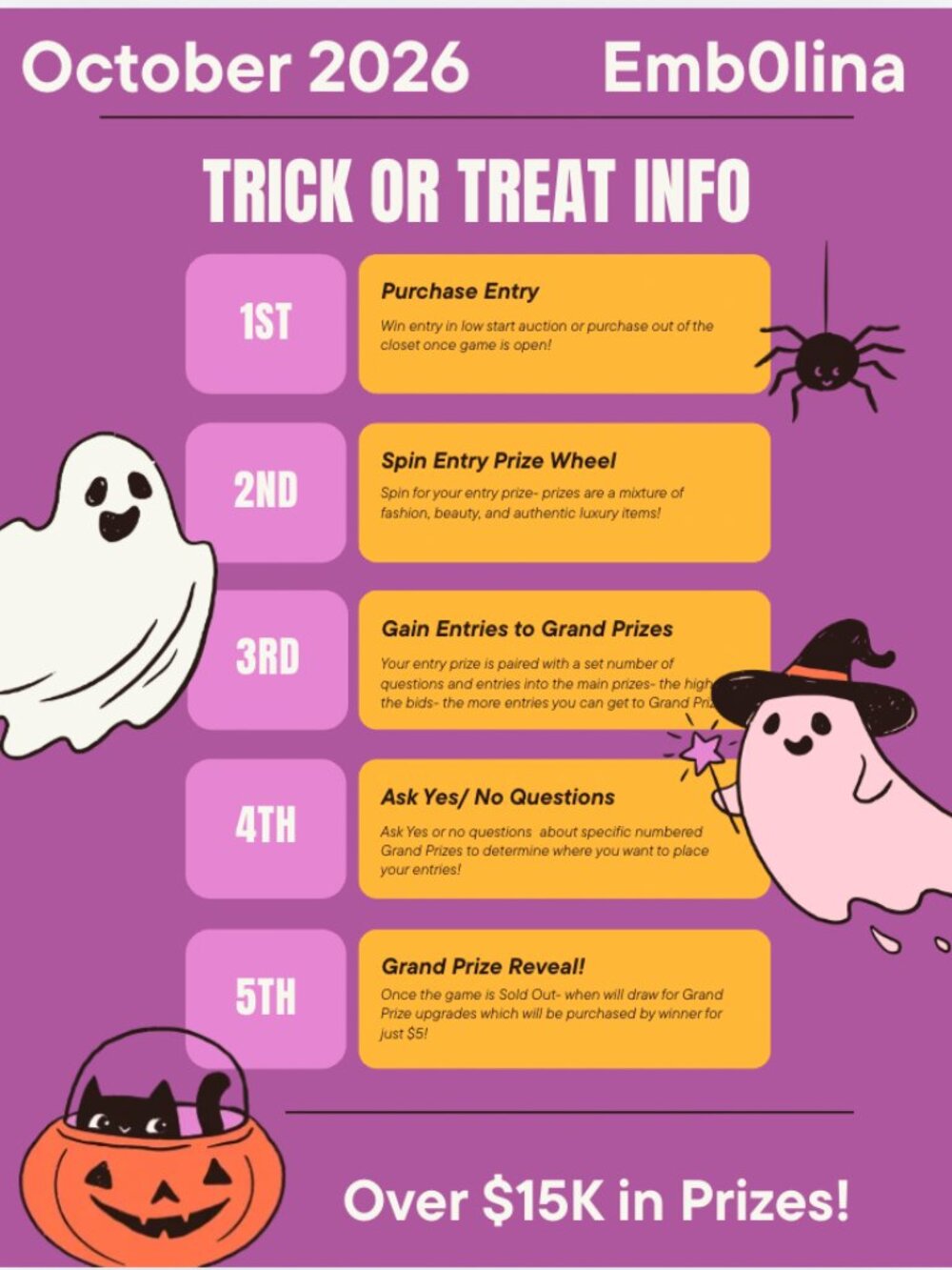 ⭐️ 10/3 Saturday- GUCCI TRICK or TREAT 👻! - Picture 2 of 4